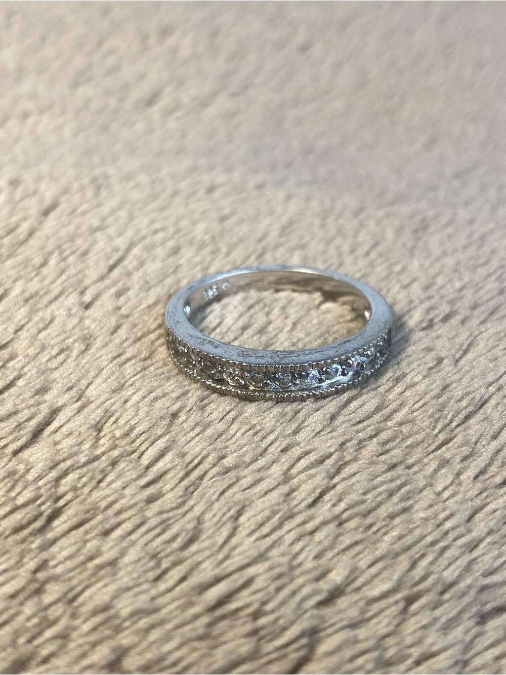 925 Sterling Silver, 11 Stone Cubic Zircons, Zircons Ring for women